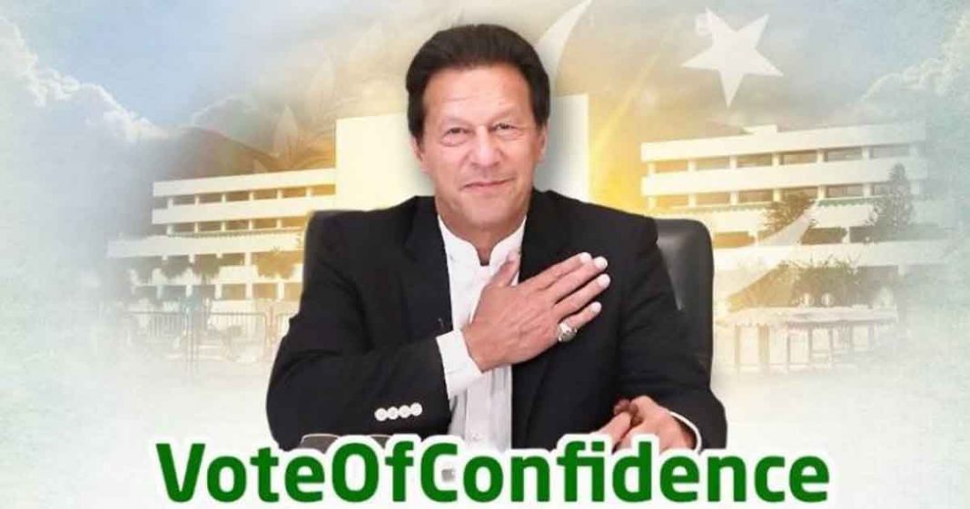 Prime Minister Imran Khan Secures Vote Of Confidence