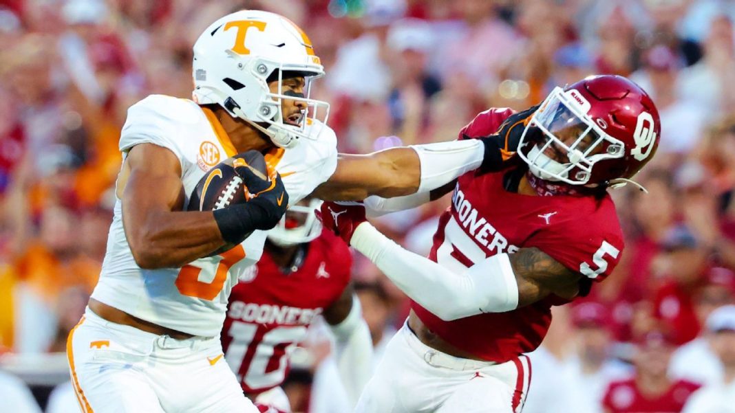 Tennessee Rises to No. 5 in College Football Rankings as Boise State Returns to Top 25