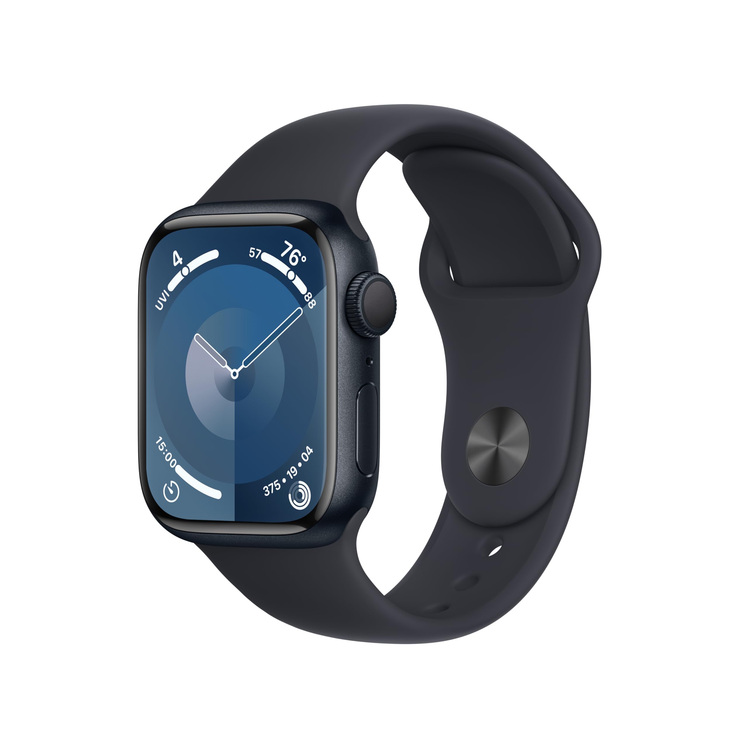 Apple Watch Series 9 41mm GPS - Midnight Aluminum Case & Sport Band (Renewed)