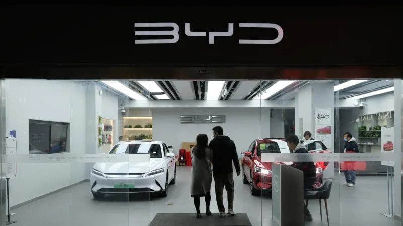 China's BYD Receives $3.7 Billion in Government Subsidies for Electric Vehicles, Study Finds