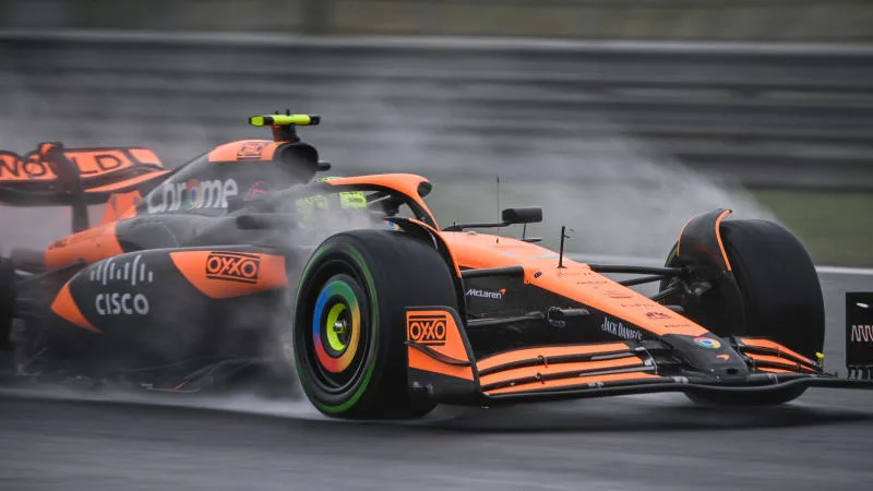 Lando Norris Claims Pole Position in Wet and Chaotic Chinese Grand Prix Sprint Race