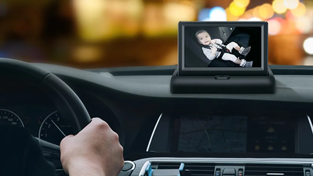 Monitor Your Child with Ease: Shynerk Baby Car Mirror with HD Display