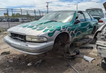 The Classic Style and Unique Flair of a Final-Generation Caprice in a Denver Junkyard