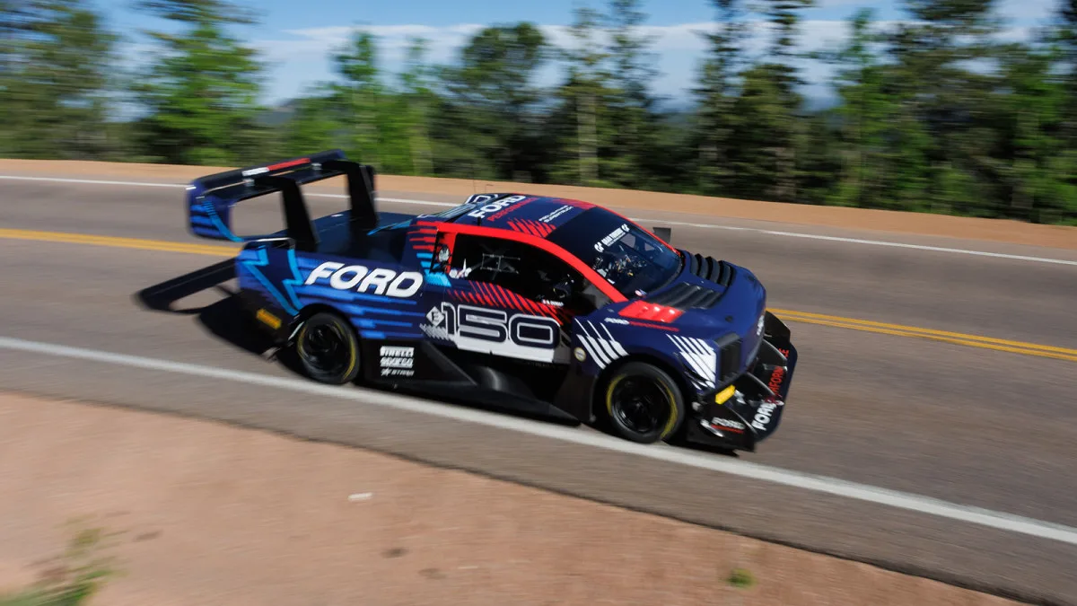 Ford's F-150 Lightning SuperTruck Claims Victory at Pikes Peak Hill Climb