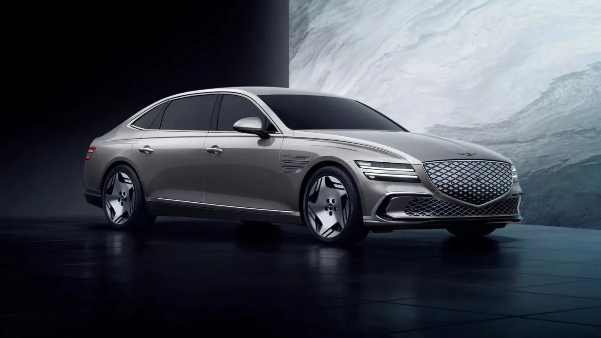 Genesis Unveils Updated Electrified G80 Sedan with Increased Battery Size and Luxurious Rear Quarters