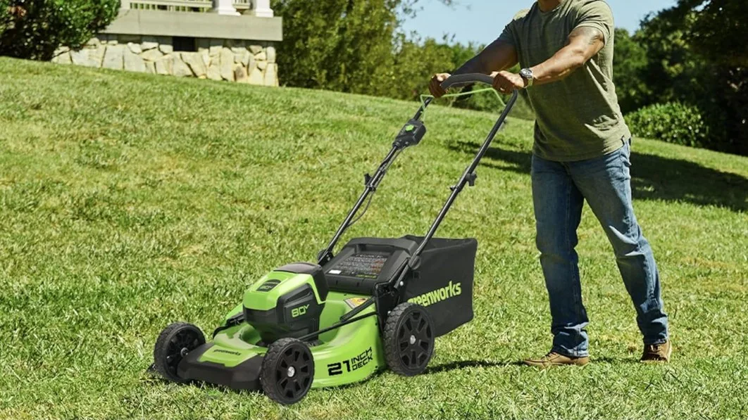 "Greenworks 80V 21-inch Brushless Cordless Lawn Mower: A Modern and Eco-Friendly Father's Day Gift on Sale"