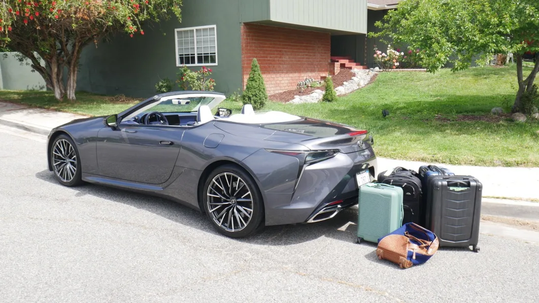 The Lexus LC 500 Convertible Trunk: A Luggage Test Reveals Its Capacity and Limitations