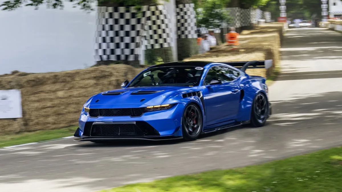 "2025 Ford Mustang GTD Reveals Indulgent Blue Paint Option at Goodwood Festival of Speed"