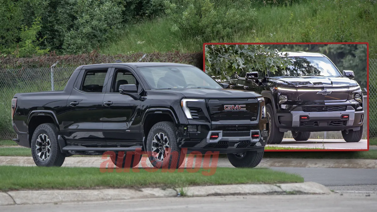 GMC and Chevy Showcase AT4 and Trail Boss Versions of Sierra EV and Silverado EV Pickup Trucks in Spy Photos