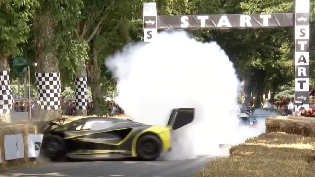 Lotus Evija X Crashes at Goodwood Festival of Speed, Dashing Hopes for Record-Breaking Run