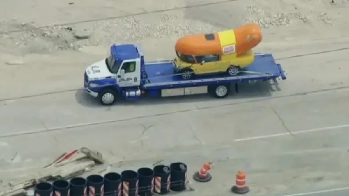 Oscar Mayer Wienermobile Flips Over on Chicago Highway: No Injuries Reported