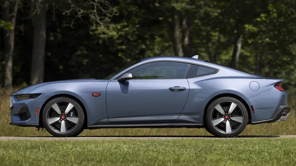 "Ford Unveils Limited Edition 2025 Mustang 60th Anniversary Package with New Brittany Blue Color and Retro Gauge Cluster Update"