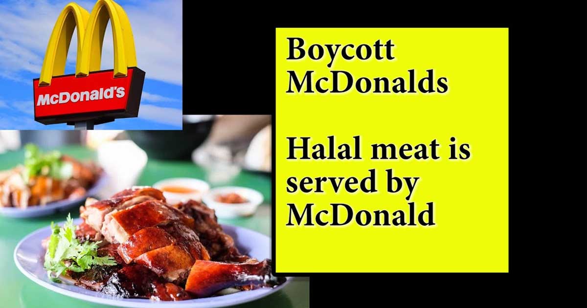 Hindus boycott McDonald's for selling Halal Meat in India