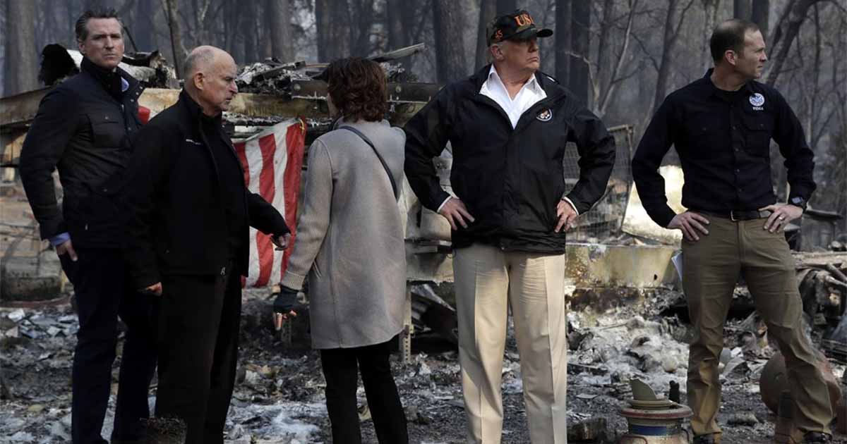 Trump's Threat To Withdraw Aid From Fire-hit California Puts Him Under Fire