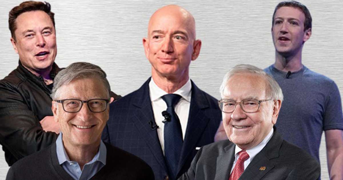 World's 10 richest men doubled wealth during pandemic