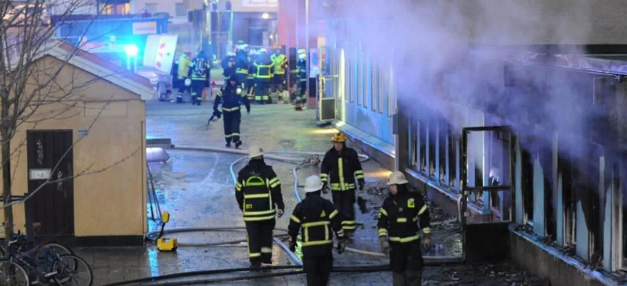 Mosque Fire In Sweden Sparks Arson Investigation Global Village Space 5003