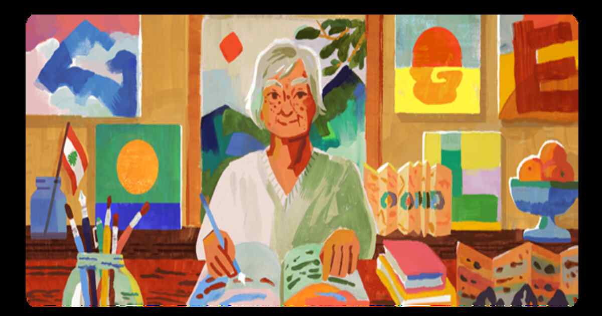 Lebanese-American poet and artist honored in Google Doodle - Global ...