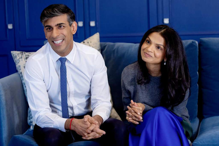 Rishi Sunak and wife Akshata Murty now richer than King Charles ...