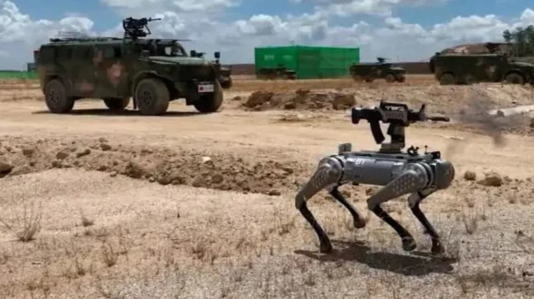 China shows off robot ‘dogs’